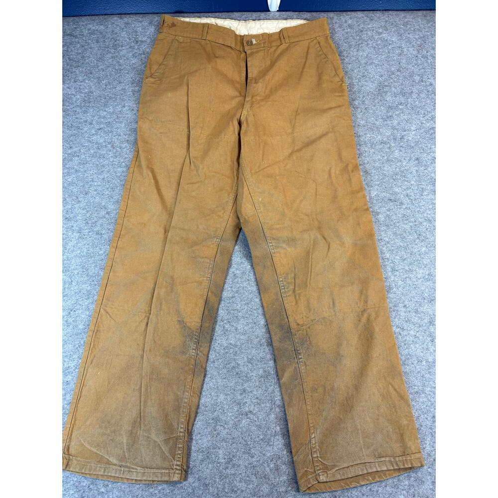 VINTAGE RedHead Chino Pants Mens 36x32 Brown Straight Leg Relaxed Workwear 90s